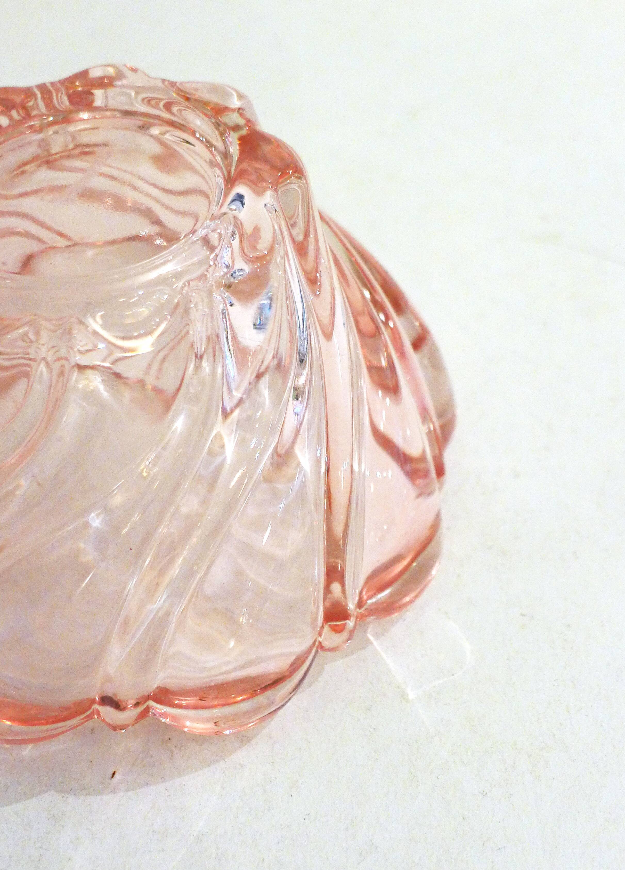 Twisted pink ashtray