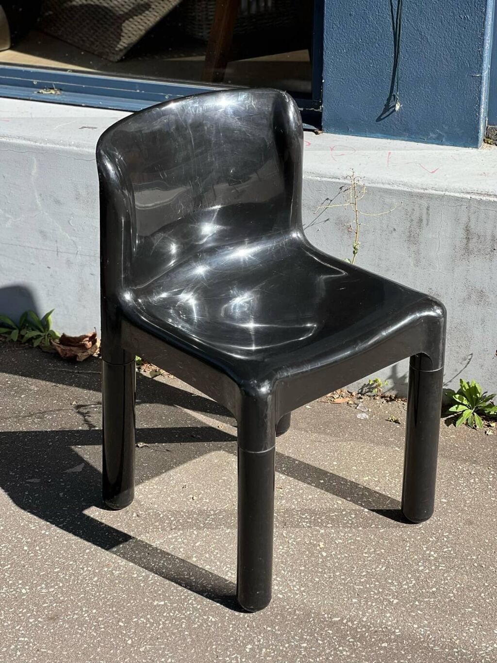 Black Kartell chair model 4875 Carlo Bartoli | Selency