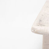 Travertine bedside tables