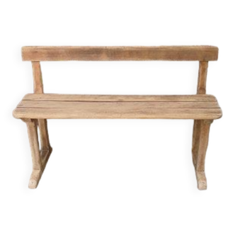 Antique bench with backrest