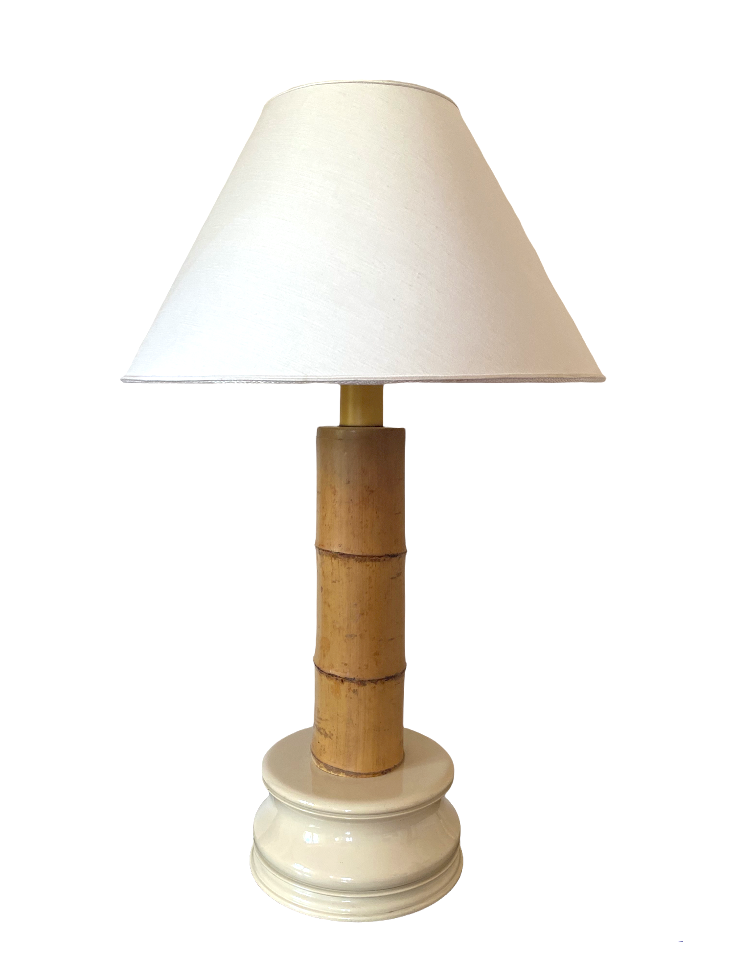 Bamboo table lamp, RCM 1867 Italy, 1970s