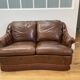 Chesterfield leather sofa with fringes
