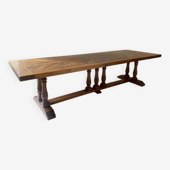 Very large monastery table 3m10 wood