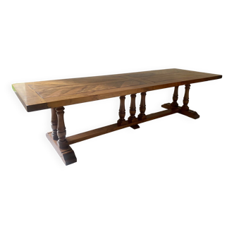 Very large monastery table 3m10 wood