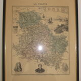 Engraving 19th France region of Yonne