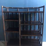 Bamboo rattan shelf