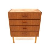 Scandinavian teak and oak chest of drawers, Sweden, 1960