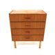 Commode scandinave en teck et en chêne Suède 1960