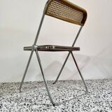 RARE chaise pliante vintage Plia Cane par Giancarlo Piretti pour Castelli | L'ère spatiale italienne | années 1960