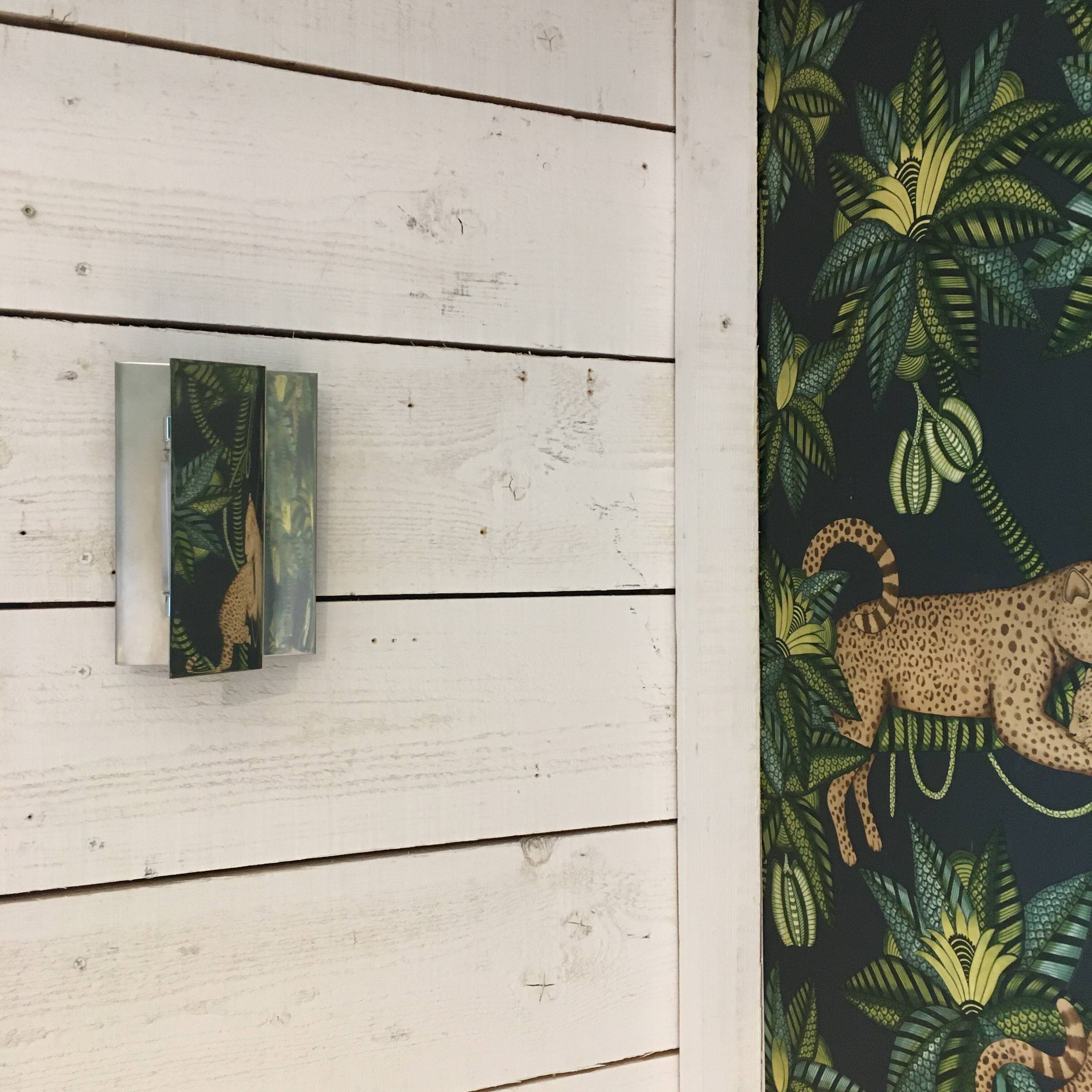 Italian stainless design sconce