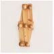 Extendable wall coat rack in light wood, 1980s.