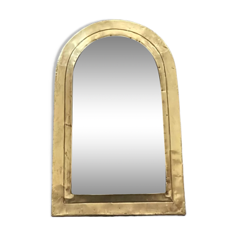 Gilded brass contour mirror