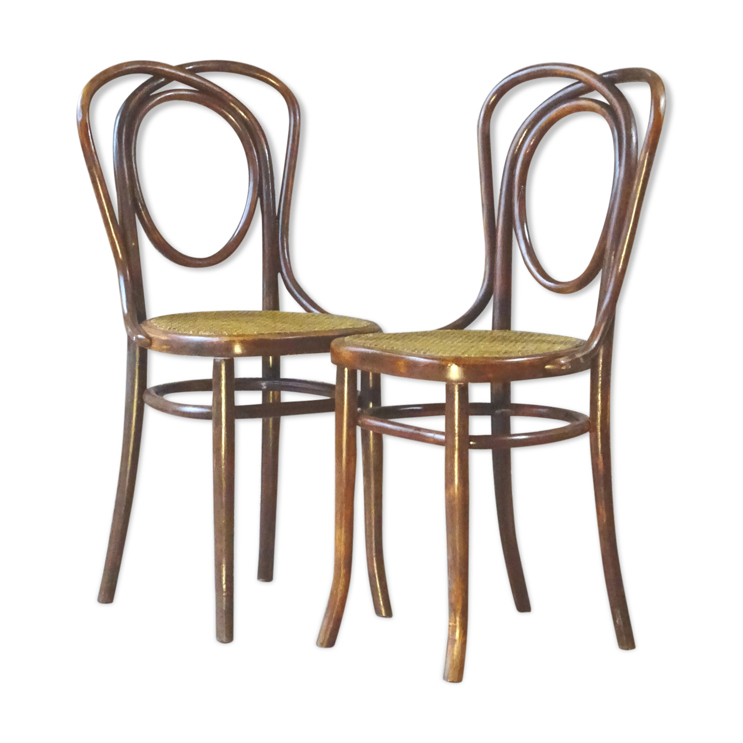 Two chairs no. 46 from kohn/ mundus/thonet circa 1925 cannes,