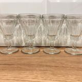 Set of 4 bistro wine glasses