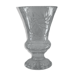 Vase cristal taillé