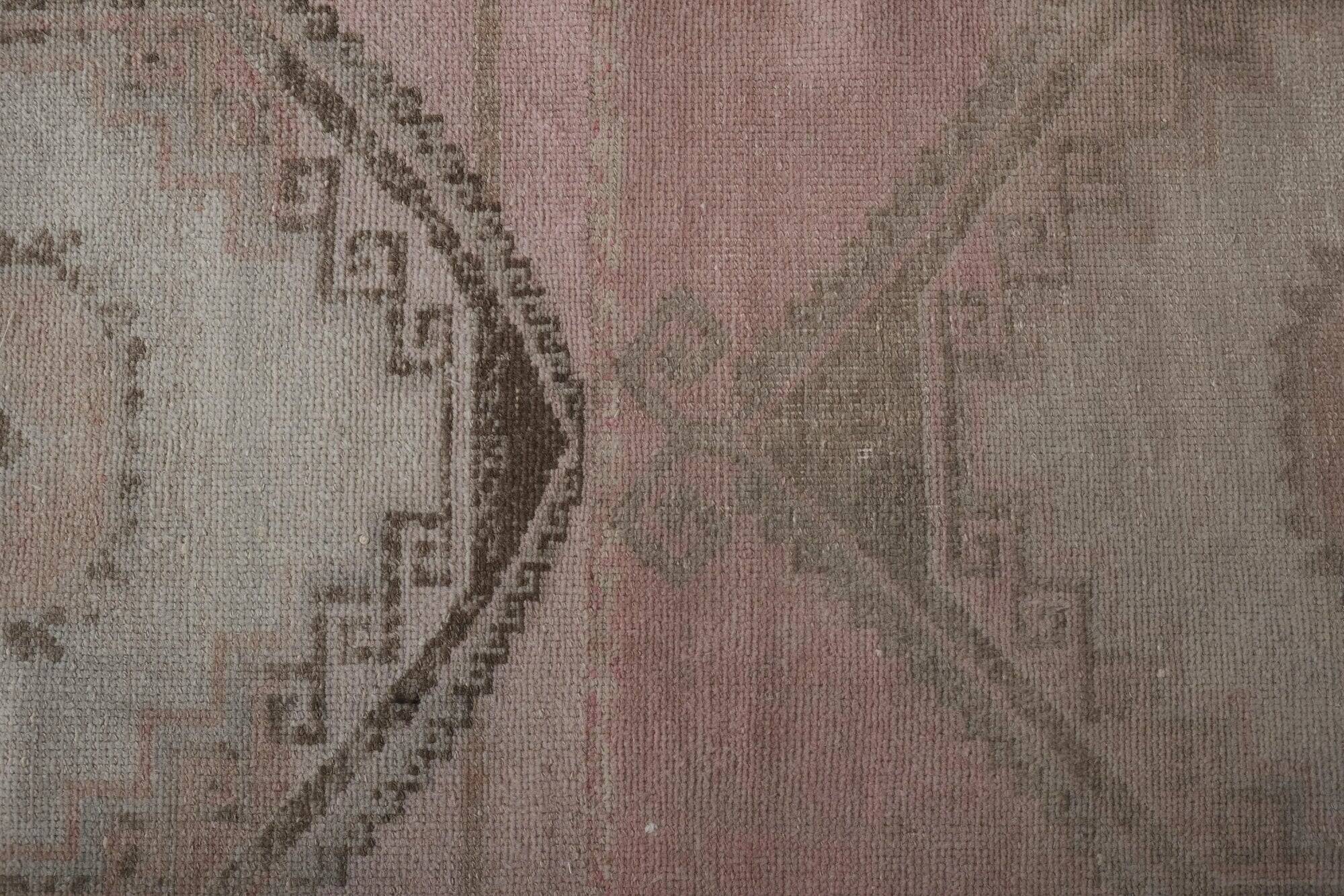 Vintage Turkish hallway rug 84x765 cm