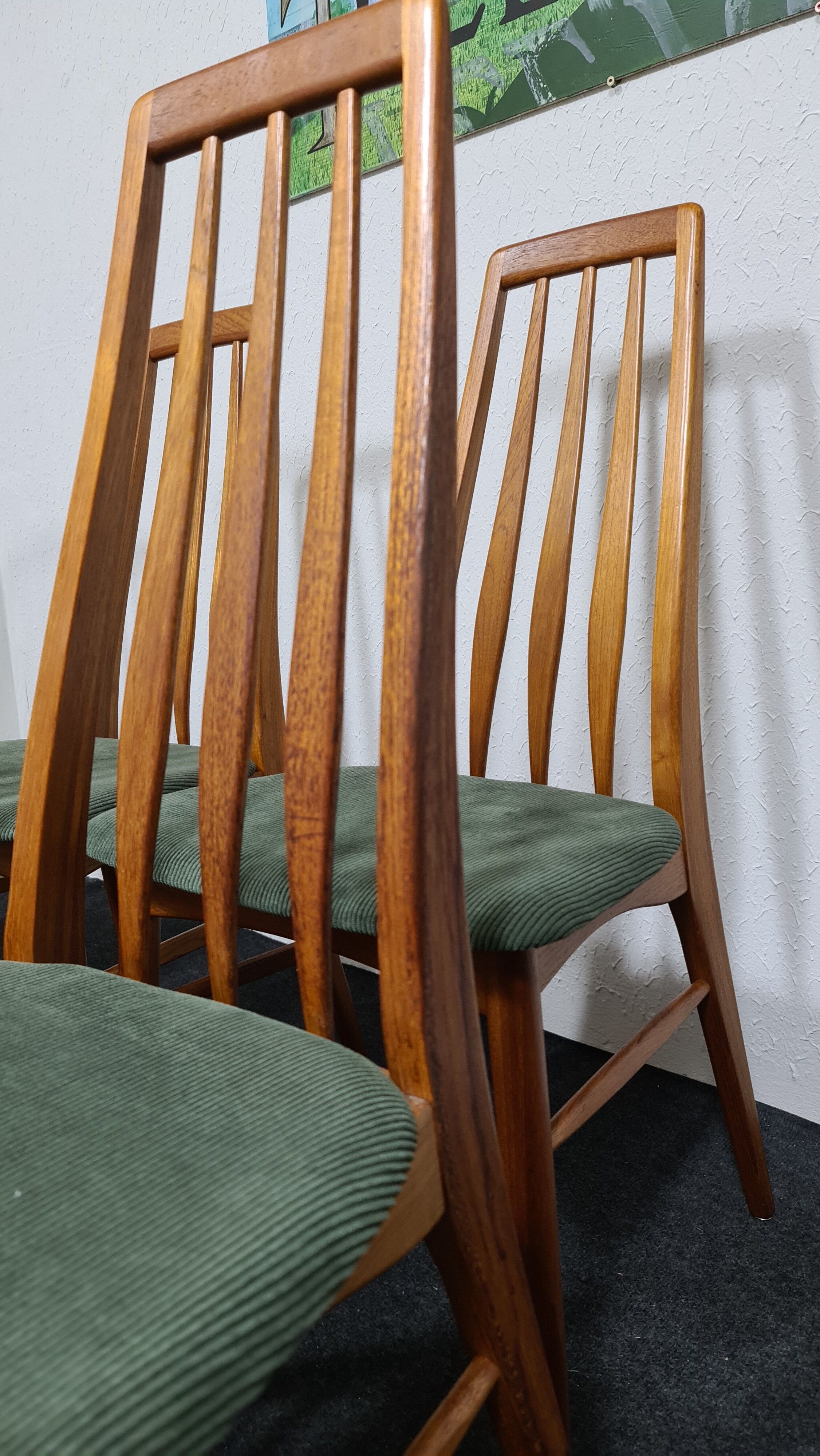Ensemble vintage de chaises à manger en teck par Niels Koefoed pour Koefoed Hornslet