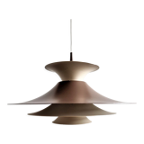 Brown Radius Pendant Lamp by Erik Balslev for Fog & Mørup, Denmark, 1970s
