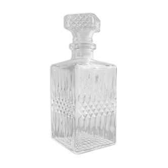 Carafe 1970 en verre pressé