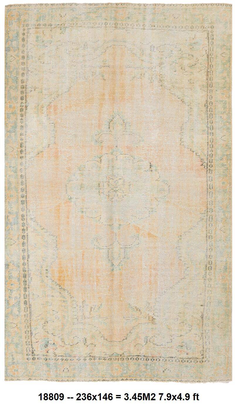 tapis vintage en laine beige, 5x8 tapis vintage turc, 150x240 cm tapis pastel
