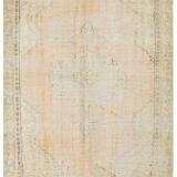 tapis vintage en laine beige, 5x8 tapis vintage turc, 150x240 cm tapis pastel