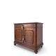 Commode Umbertino en acajou et noyer, 19e siècle.