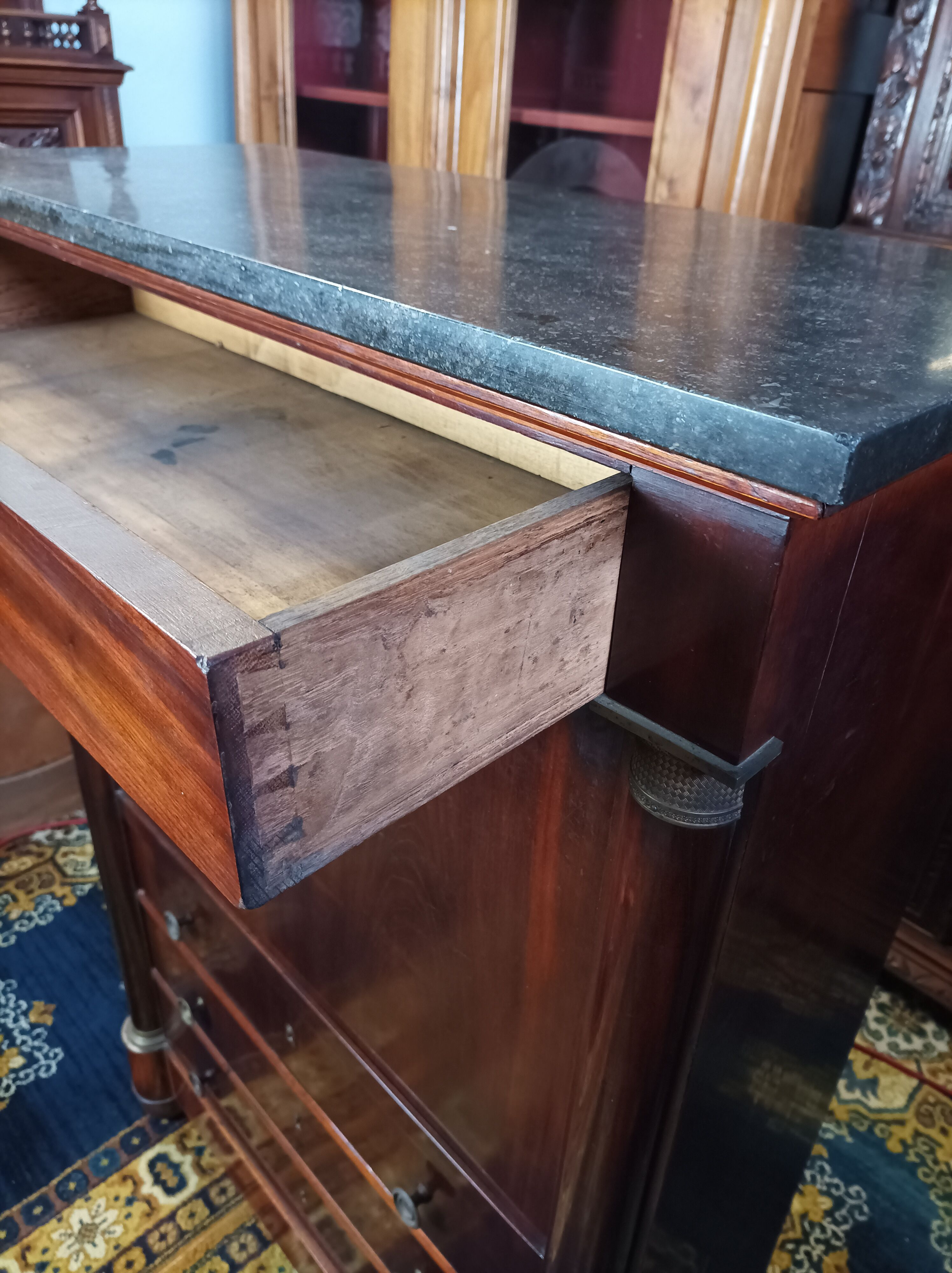 Secretaire Empire en acajou