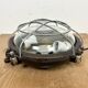 Black Industrial Cast Iron Wall or Ceiling Light from Elektrosvit, 1960s