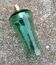 Vintage green pendant lamp in blown glass