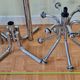 Vintage chrome metal coat rack, 70s-80s