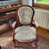 Voltaire Louis Philippe sofa and 2 armchairs, fully restored
