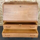 1960s 1970s teak secretary dresser Arne Wahl Iversen for Vinde Møbelfabrik