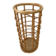 Vintage rattan umbrella stand 70s