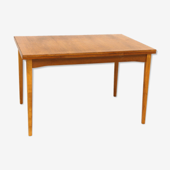 Table de salle à manger "portefeuille" en teck, Suède, 1960