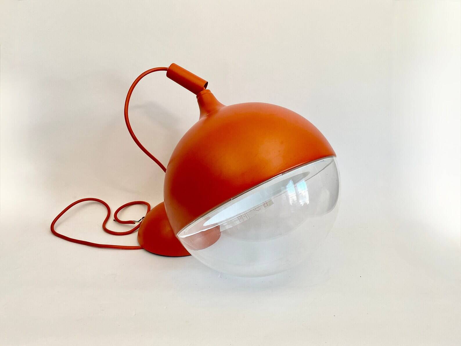 Vintage Ikea Väster Orange Space Age Pendant Lamp 1990 - Knut Hagberg Design