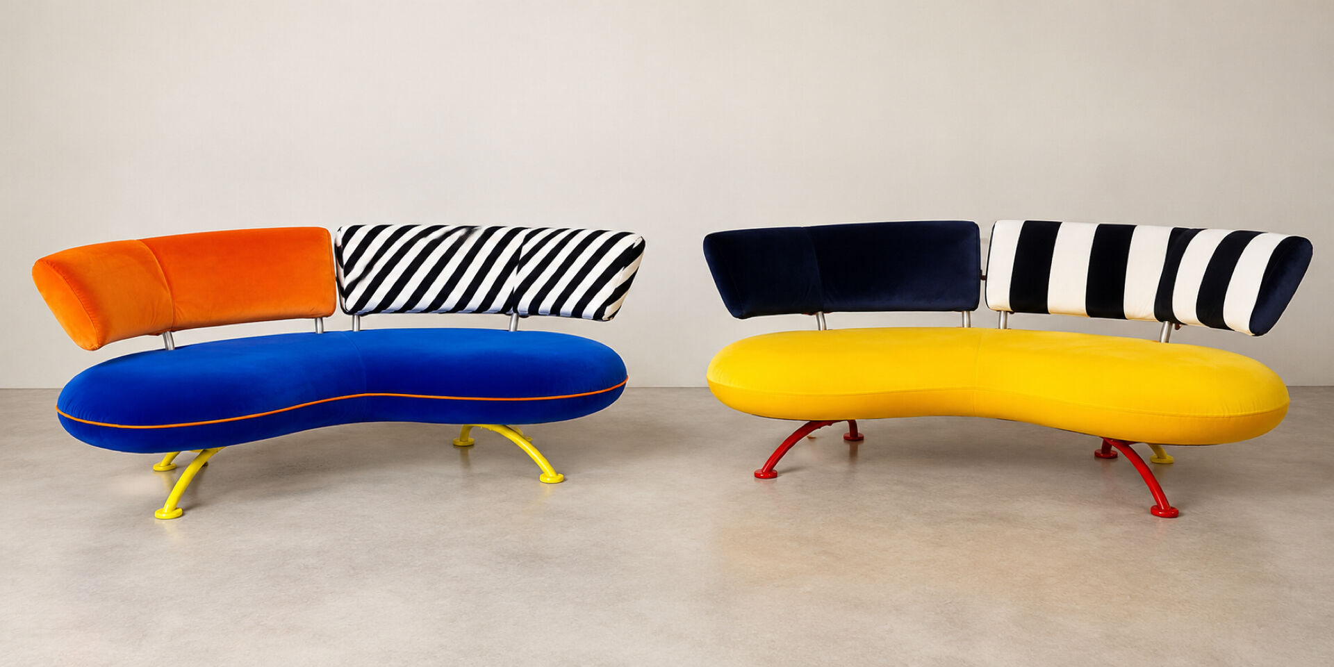 Leolux sofa pair – 1990s