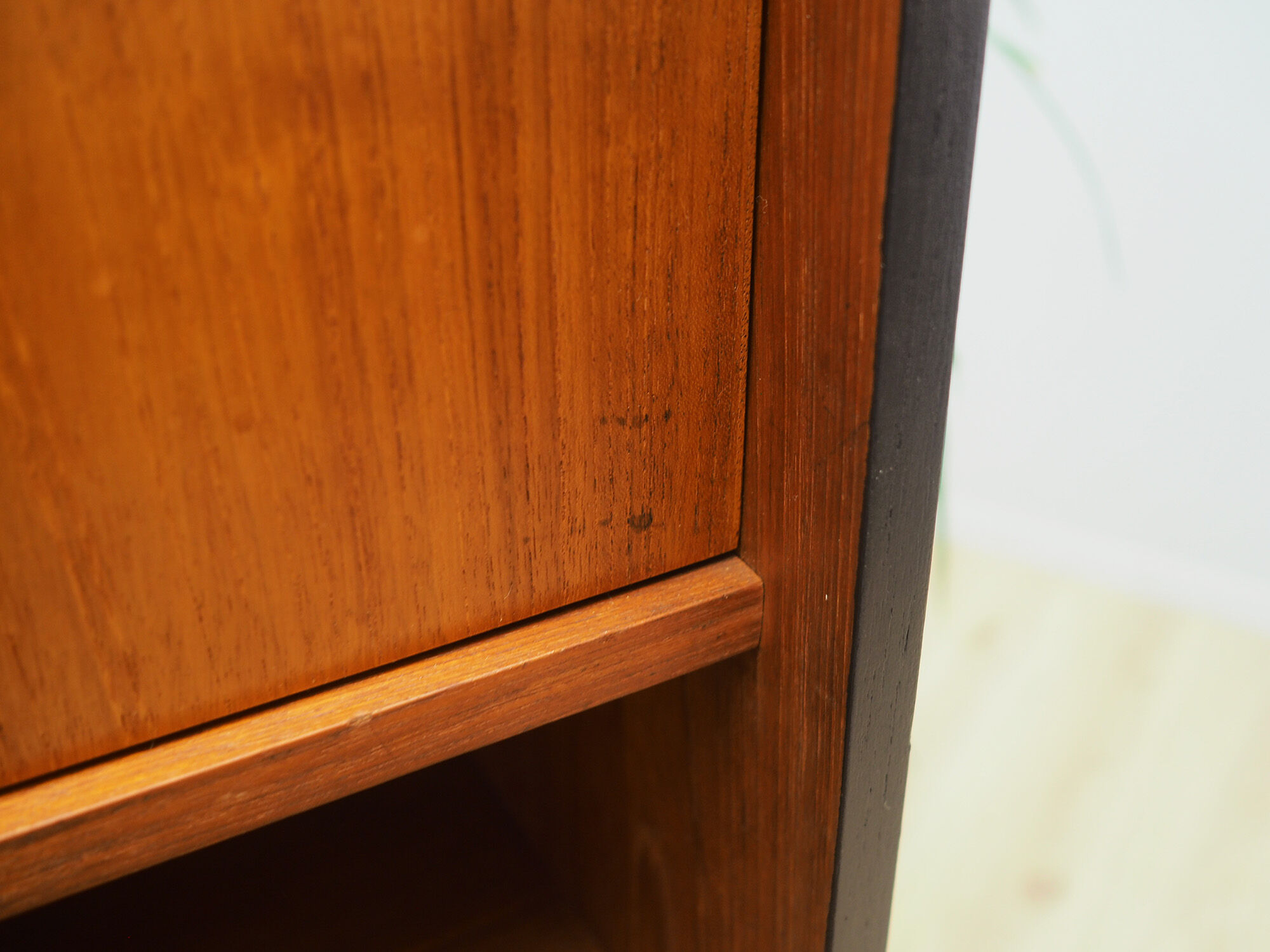 Bookcase teak with bar, Danish design, 70's