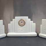 Art deco hanging fireplace set