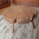Table basse en orme massif