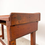Large industrial wooden console table
