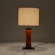 Italian mid-century teak table lamp