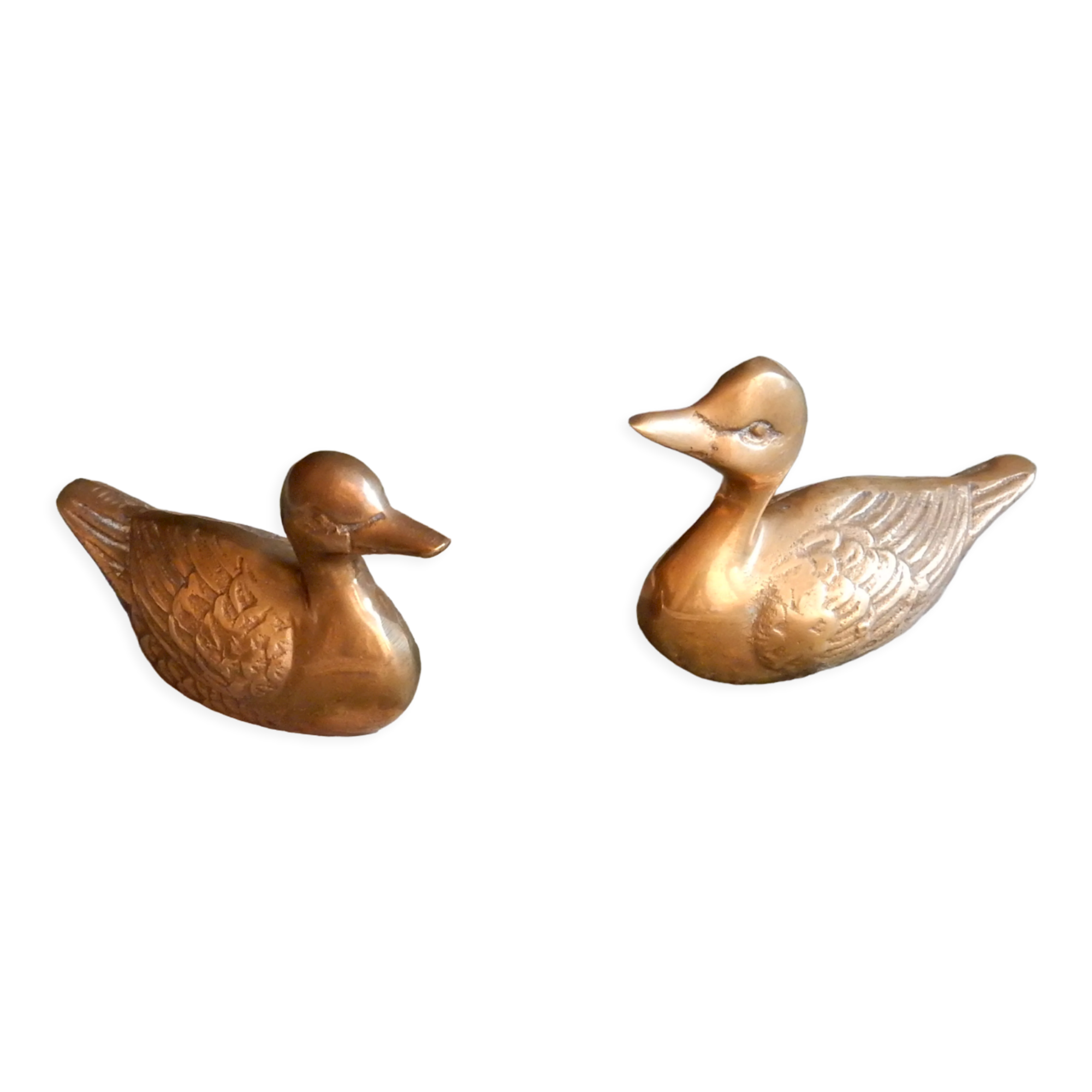 Couple of brass ducks