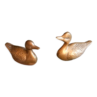 Couple of brass ducks