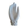 Empty white ceramic hand pocket - vintage