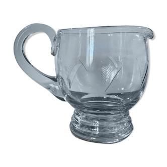 Carafe - engraved glass pitcher