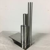 Stainless steel soliflore vase by Rémy Letang 1970