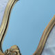 Miroir doré en forme de lyre, 30x45cm