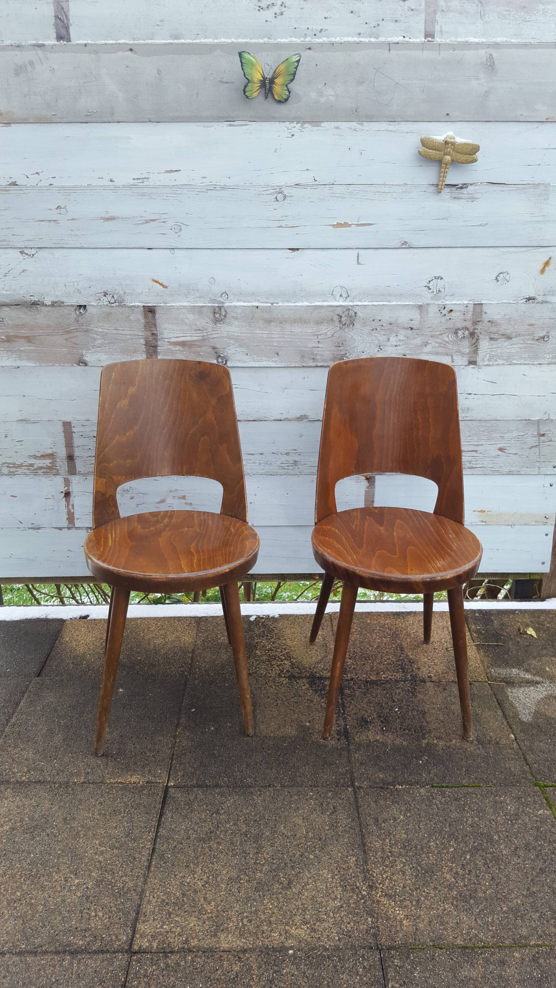 Pair of chairs Baumann model Mondor 60s