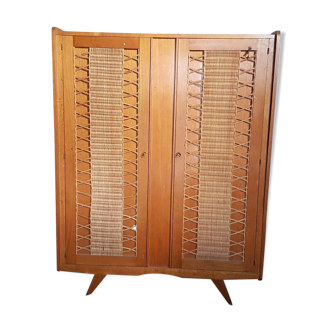 Rattan wardrobe