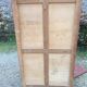 Vintage wardrobe with compass feet in beech